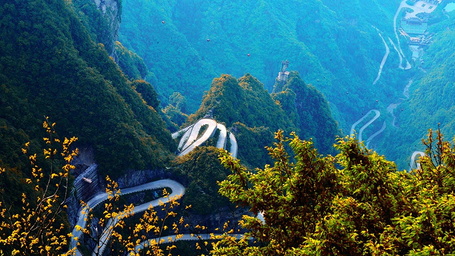 張家界、天門山、鳳凰古